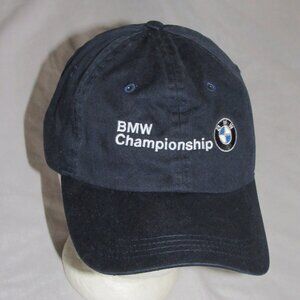BMW Championship Hat Cap Strapback Blue Ahead Adjustable Gold Outdoors